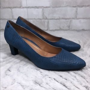 Snake Embossed Madison Mia Orthotic Comfort Heels